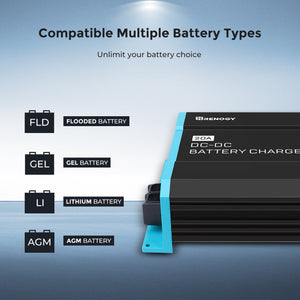 Renogy 12V 20A/ 40A/ 60A DC to DC On-Board Battery Charger - RNG-DCC1212-20-US