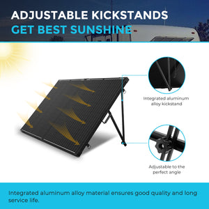 Renogy 200 Watt 12 Volt Monocrystalline Foldable Solar Suitcase - RNG-KIT-STCS200D-VOY20-US