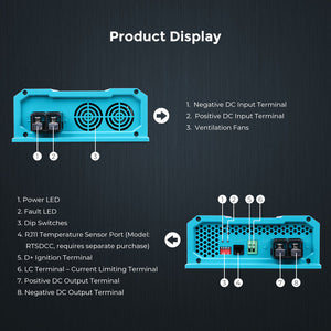 Renogy 12V 20A/ 40A/ 60A DC to DC On-Board Battery Charger - RNG-DCC1212-20-US