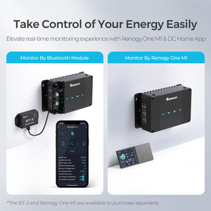 Renogy DCC50S 12V 50A DC-DC On-Board Battery Charger with MPPT - RBC50D1S-BT-W02W-US