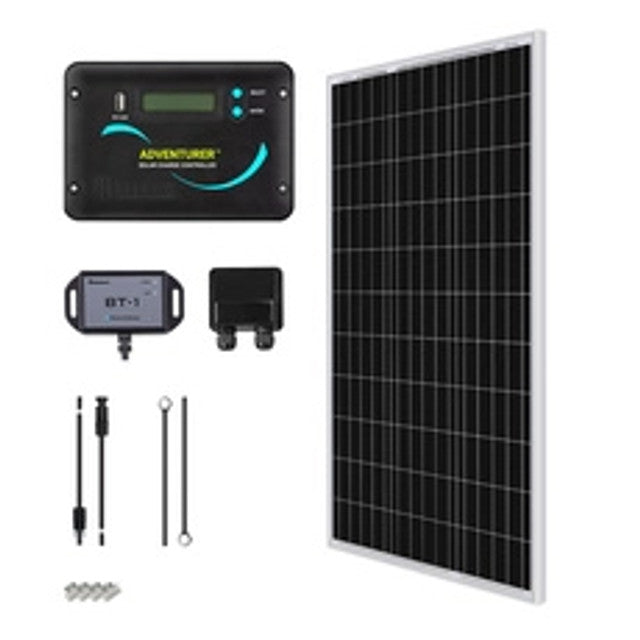 Renogy 100 Watt 12 Volt Solar RV Kit - RNG-KIT-RV100D-ADV30-US