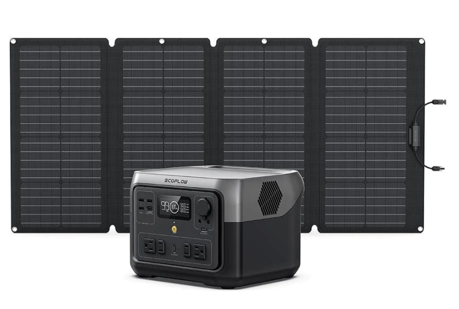 EcoFlow RIVER 2 Max Solar Generator + 160W Portable Solar Panel
